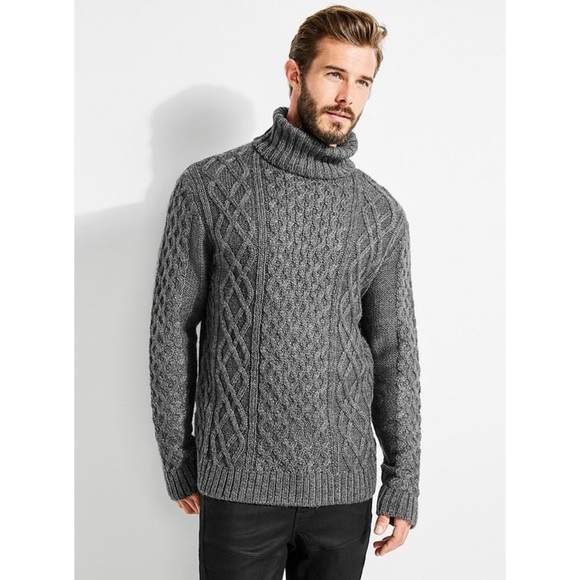 New GUESS Men’s Wharf Cable-Knit Sweater SZ M - Picture 1 of 5